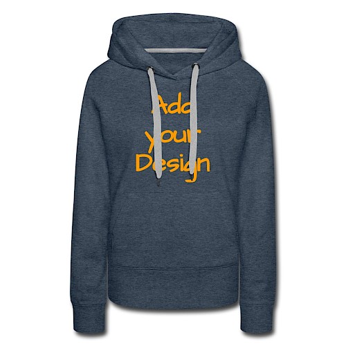 Women's Premium Hoodie heather denim