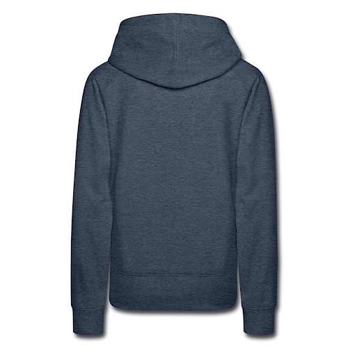 Women's Premium Hoodie Hinten heather denim