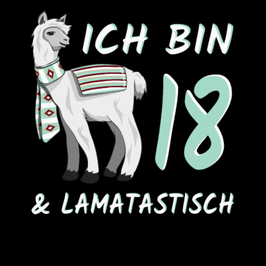 Zoom image 18. Geburtstag Lama Geschenk 18 Jahre lamatastisch