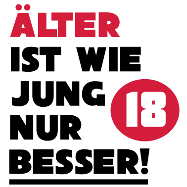 Zoom image 18ème Anniversaire - âgés est mieux à quel point