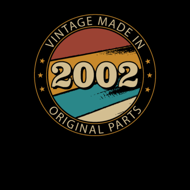 Zoom image 18. Geburtstag Vintage Made in 2002 Geschenk