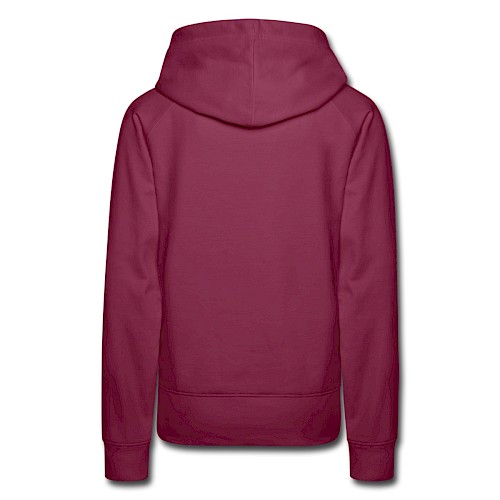 Women's Premium Hoodie Hinten bordeaux