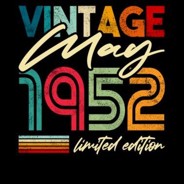 Zoom image Millésime né Mai 1952 Anniversaire Année 1952