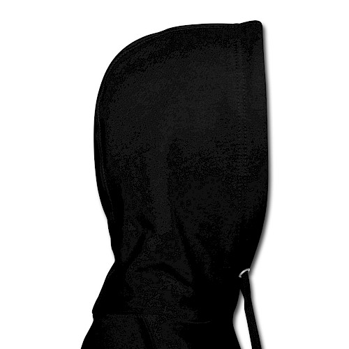 Hoodie-Kleid Devant Schwarz