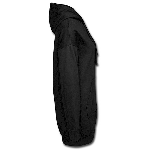 Hoodie-Kleid Rechts Schwarz