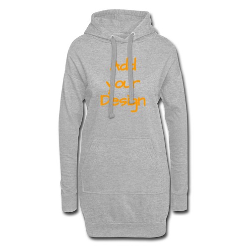 Vestitino con cappuccio grigio melange