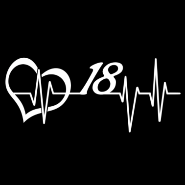 Zoom image 18 Geburtstag Geschenk Volljährig Herzschlag Puls