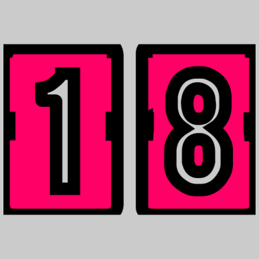 Zoom image 18 ANS. 18e ANNIVERSAIRE. ANNIVERSAIRE 18 ANS. 18