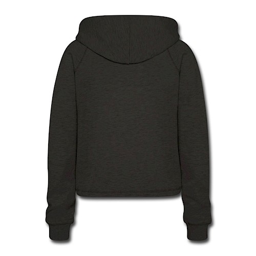 Sweat à capuche court Femme Hinten charbon