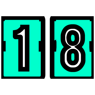 Zoom image 18. 18. GEBURTSTAG. GEBURTSTAG 18 JAHRE. 18