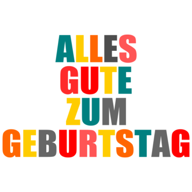 Zoom image Alles Gute Zum Geburtstag. HAPPY BIRTHDAY.