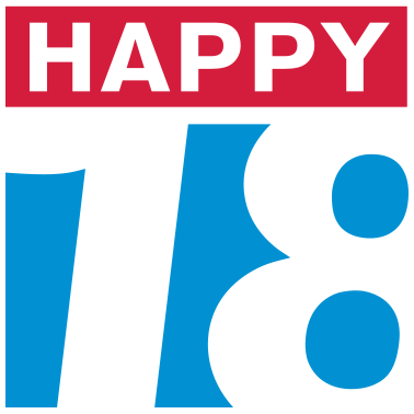 Zoom image Happy 18 Geburtstag achtzehn