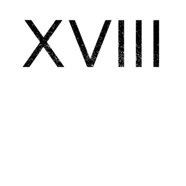 Zoom image 18. Geburtstag XVIII Römische Zahl