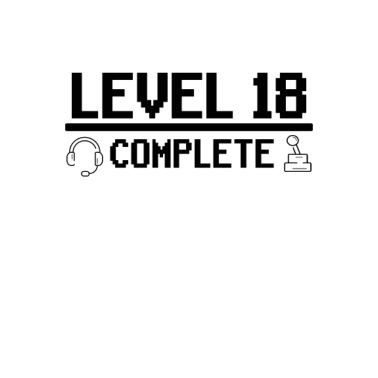 Zoom image Level Up Is unlocked 18. Geburtstag 18 Jahre Gamer