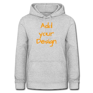 Vrouwen hoodie lichtgrijs gemêleerd