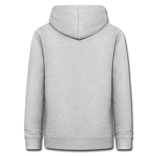 Frauen Hoodie Hinten Hellgrau meliert