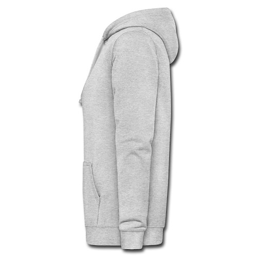 Frauen Hoodie Links Hellgrau meliert