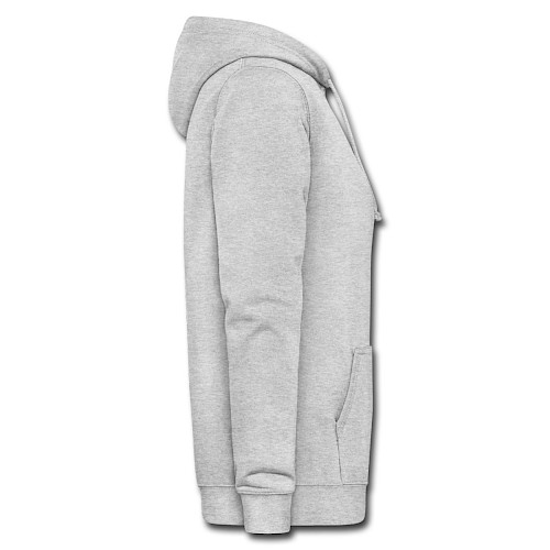 Frauen Hoodie Rechts Hellgrau meliert