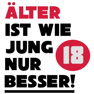 Zoom image 18ème Anniversaire - âgés est mieux à quel point