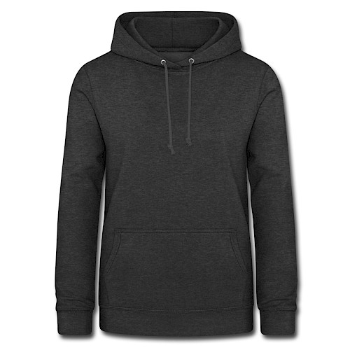 Sweat à capuche Femme Vorne charbon