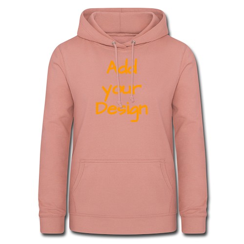 Sweat à capuche Femme rose poudré