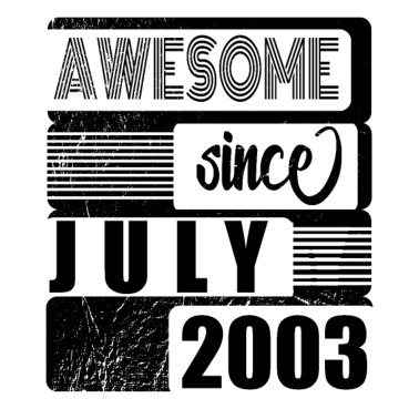 Zoom image 18. Geburtstag Awesome seit Juli 2003 B Day