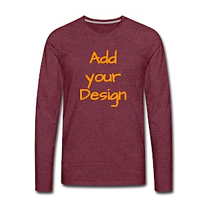 Men's Premium Longsleeve Shirt heather burgundy