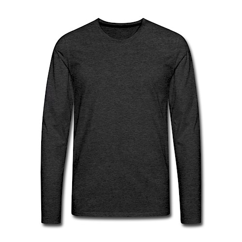 Men's Premium Longsleeve Shirt Vorne charcoal grey