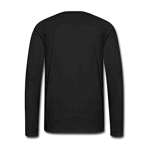 Men's Premium Longsleeve Shirt Hinten black