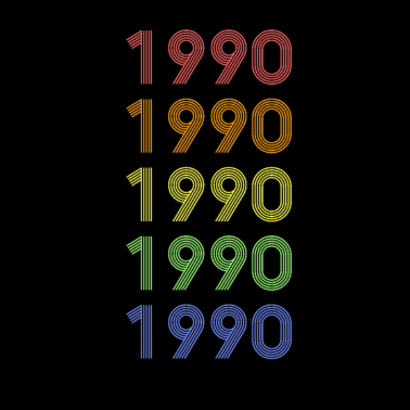 Zoom image 1990 Retro Vintage Geburtstagsspruch Design