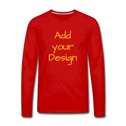 Men's Premium Longsleeve Shirt red