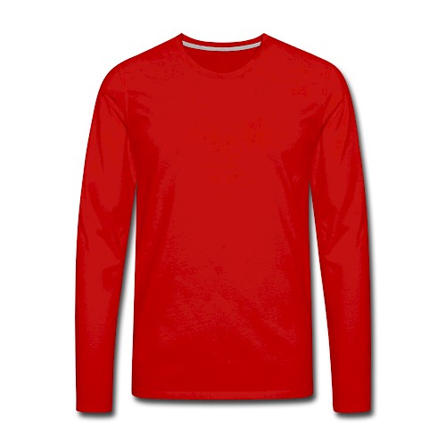 Men's Premium Longsleeve Shirt Vorne red