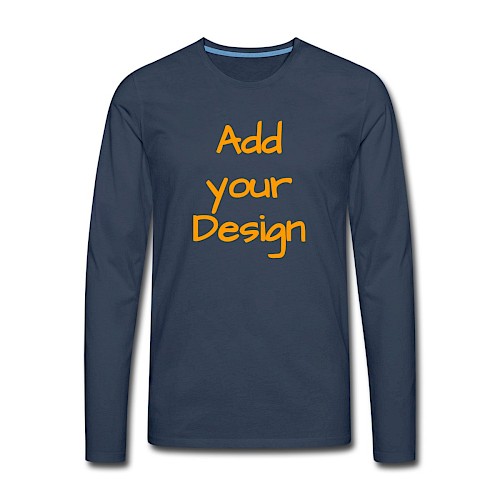 Men's Premium Longsleeve Shirt navy