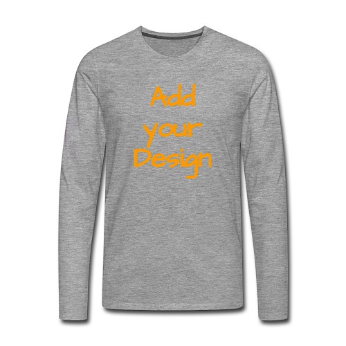 Men's Premium Longsleeve Shirt heather grey