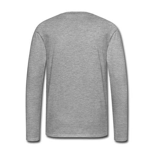 Men's Premium Longsleeve Shirt Hinten heather grey