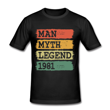 Dicton d’anniversaire  - 1981 Vintage Man Myth Legend Anniversaire