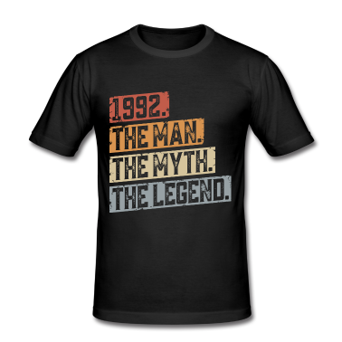 Dicton d’anniversaire  - Né en 1992 Homme Mythe Légende Anniversaire