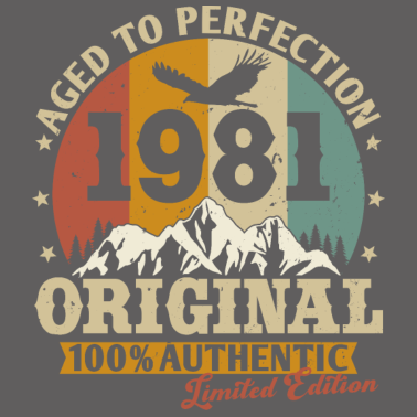 Zoom image Vintage 1981 Vintage Anniversaire Rétro Cadeau