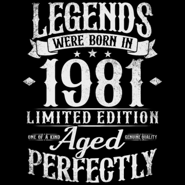 Zoom image 1981 Vintage Born Legends Cadeau d’anniversaire