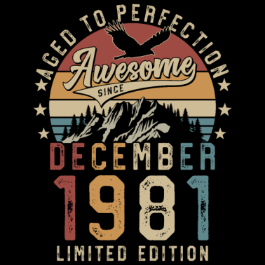 Zoom image Décembre 1981 Vintage Vintage Rétro Anniversaire