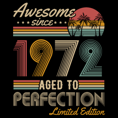 Zoom image Né en 1972 Vintage Anniversaire Rétro