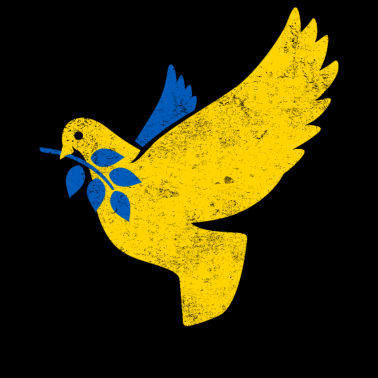 Zoom image Ukrainan rauhankyyhkylippu