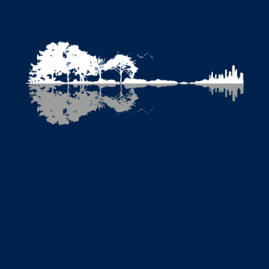 Zoom image Nature Reflection Guitar Shirt Band Musician Shirt