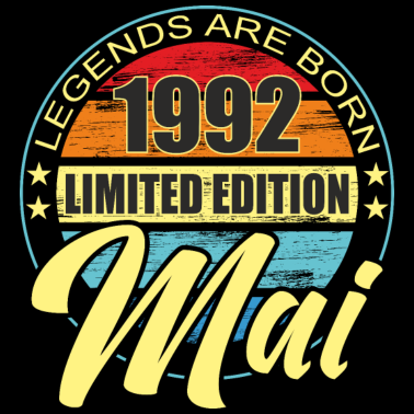 Zoom image Birthday Saying Legends är födda maj 1992