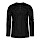 thumbnail Henley long-sleeved shirt Vorne black