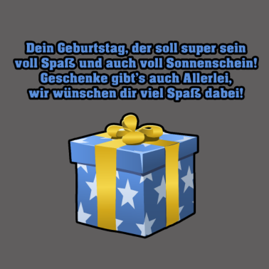 Zoom image Geburtstagsspruch