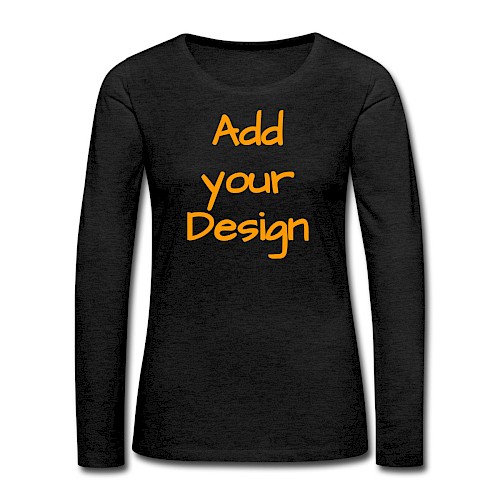 Premium langermet T-skjorte for kvinner kull