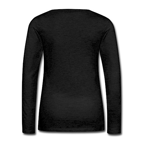 Premium langermet T-skjorte for kvinner Hinten kull