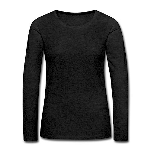 Premium langermet T-skjorte for kvinner Vorne kull