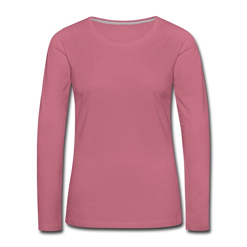 Premium langermet T-skjorte for kvinner Vorne kattost